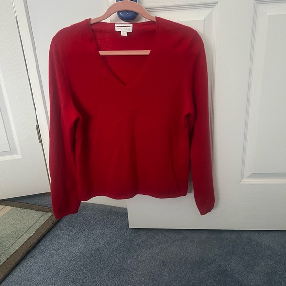 Charter Club Sweaters - Charter Club Red Cashmere Sweater L worn once